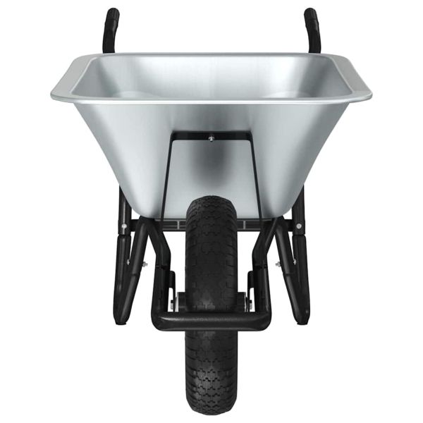 Количка Сребрист и Черен 141 x 60 x 57 см Стомана