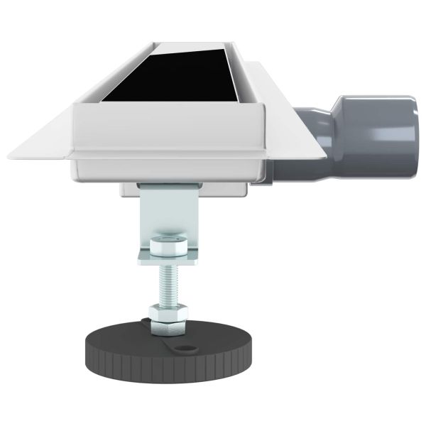 Душов дренаж с стъклено покритие Черно 80 cm