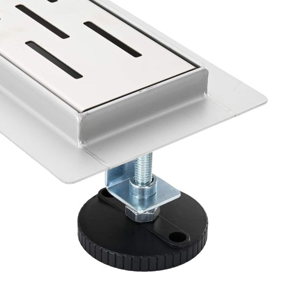 Душов дренаж с линия на дизайна Сребрист 80 cm