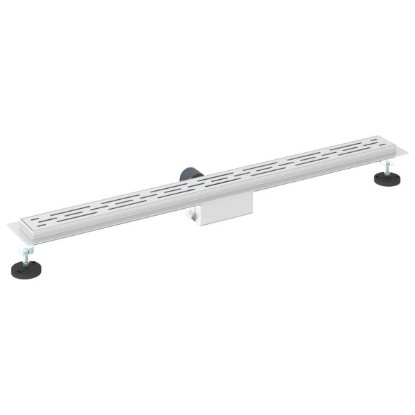 Душов дренаж с линия на дизайна Сребрист 90 cm