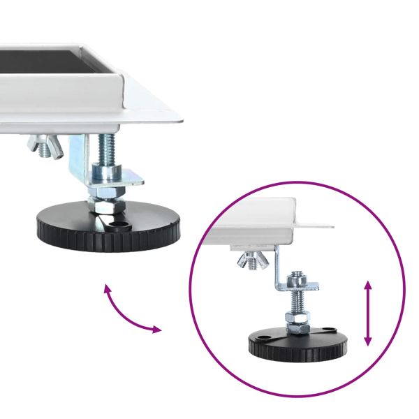 Душов дренаж с стъклен капак и 360° сифона Черно 50 cm