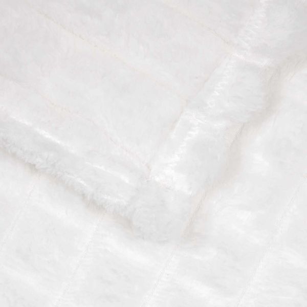 Одеала за хвърляне 6 pcs Бяло 240 x 220 cm Мека вълна