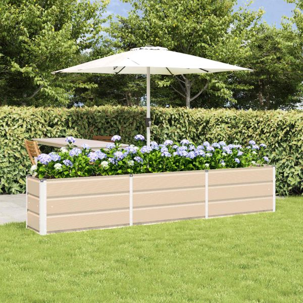 Кашпа Слонова кост 240 x 40 x 45 cm Стомана