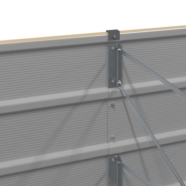 Кашпа Слонова кост 320 x 80 x 45 cm Стомана