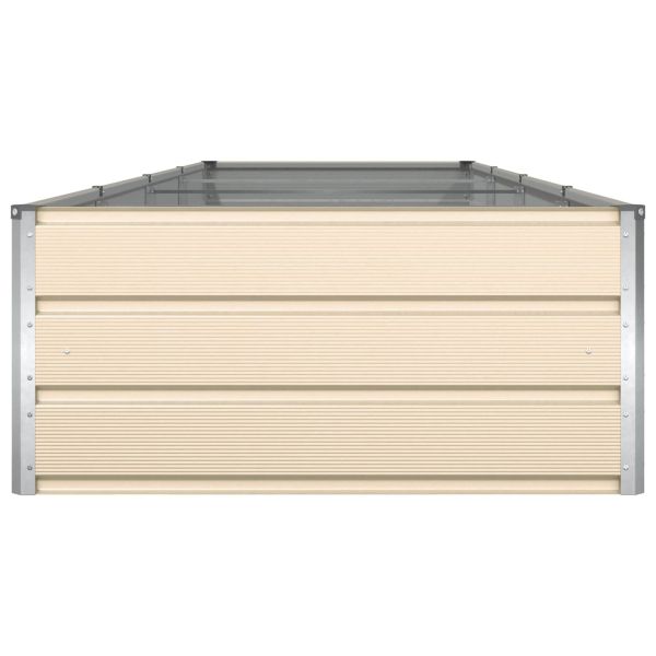 Кашпа Слонова кост 195 x 100 x 45 см Галванизирана стомана