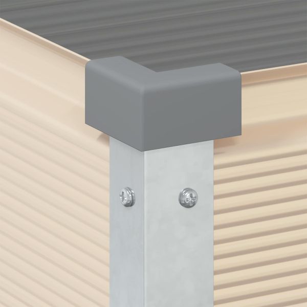 Кашпа Слонова кост 100 x 45 x 90 см Галванизирана стомана