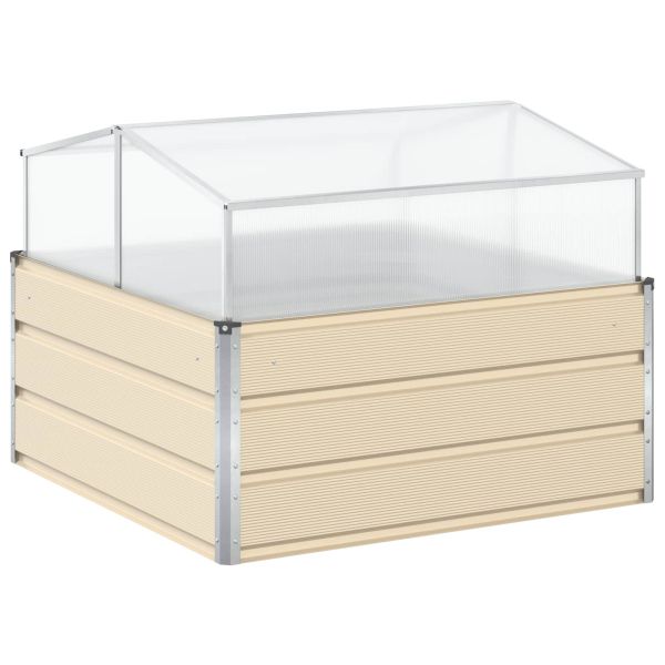 Кашпа Слонова кост 100 x 100 x 77 cm Галванизирана стомана