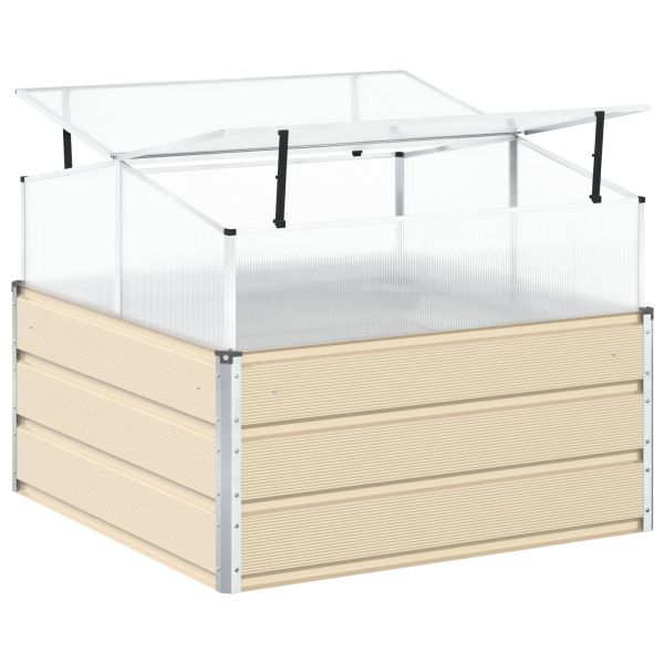 Кашпа Слонова кост 100 x 100 x 77 cm Галванизирана стомана