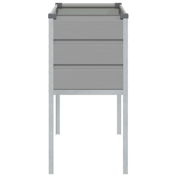 Кашпа Светлосиво 100 x 45 x 90 см Галванизирана стомана