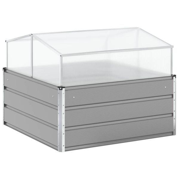 Кашпа Светлосиво 100 x 100 x 77 cm Галванизирана стомана