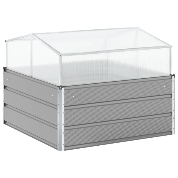 Кашпа Светлосиво 100 x 100 x 77 cm Галванизирана стомана