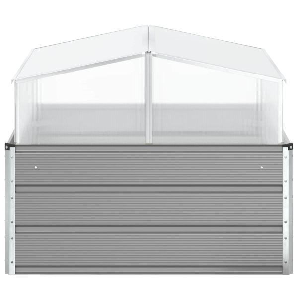 Кашпа Светлосиво 100 x 100 x 77 cm Галванизирана стомана