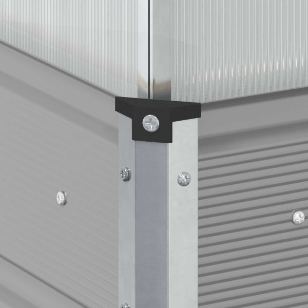 Кашпа Светлосиво 100 x 100 x 77 cm Галванизирана стомана