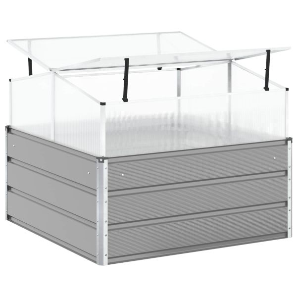 Кашпа Светлосиво 100 x 100 x 77 cm Галванизирана стомана