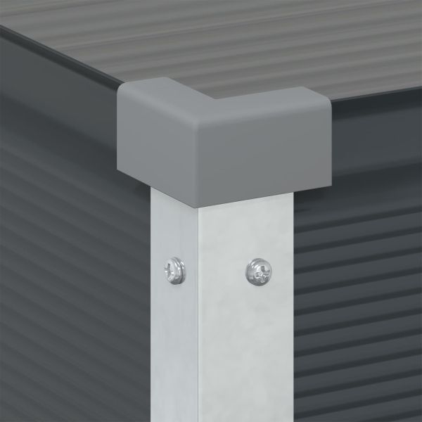 Кашпа Антрацит 100 x 45 x 90 см Галванизирана стомана