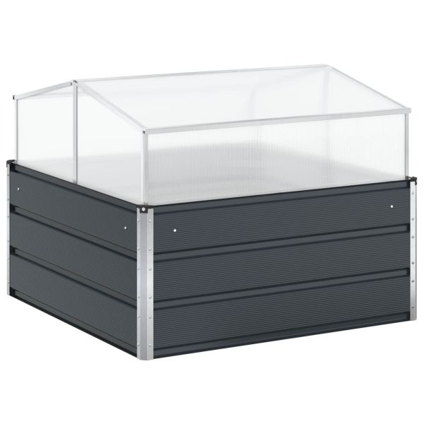 Кашпа Антрацит 100 x 100 x 77 cm Галванизирана стомана