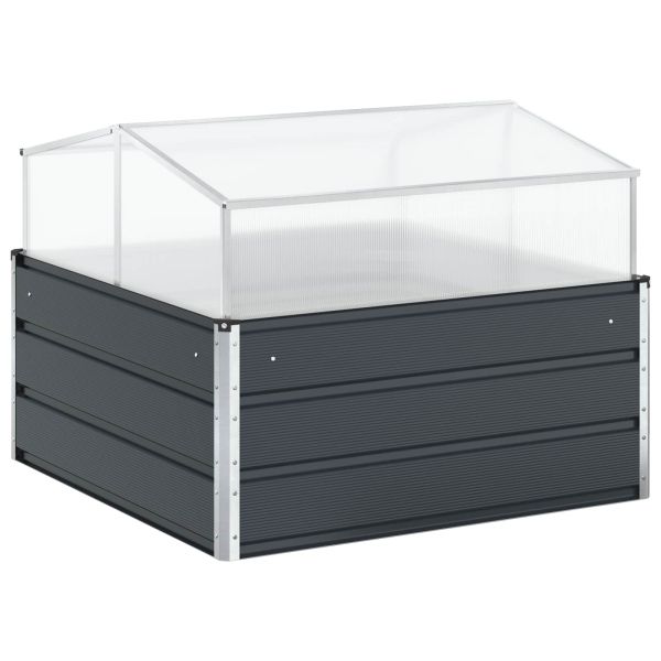 Кашпа Антрацит 100 x 100 x 77 cm Галванизирана стомана