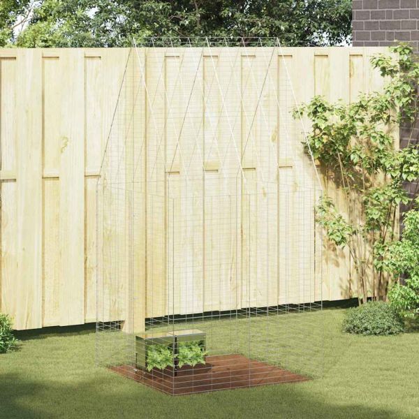 Клетка за заек Сребрист 400 x 100 x 210 см