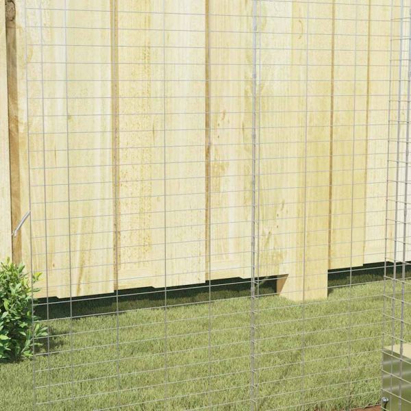 Клетка за заек Сребрист 400 x 100 x 210 см