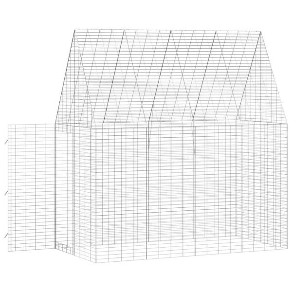 Клетка за заек Сребрист 400 x 100 x 210 см