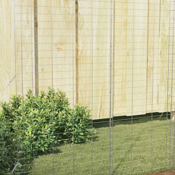 Клетка за заек Сребрист 400 x 100 x 210 см