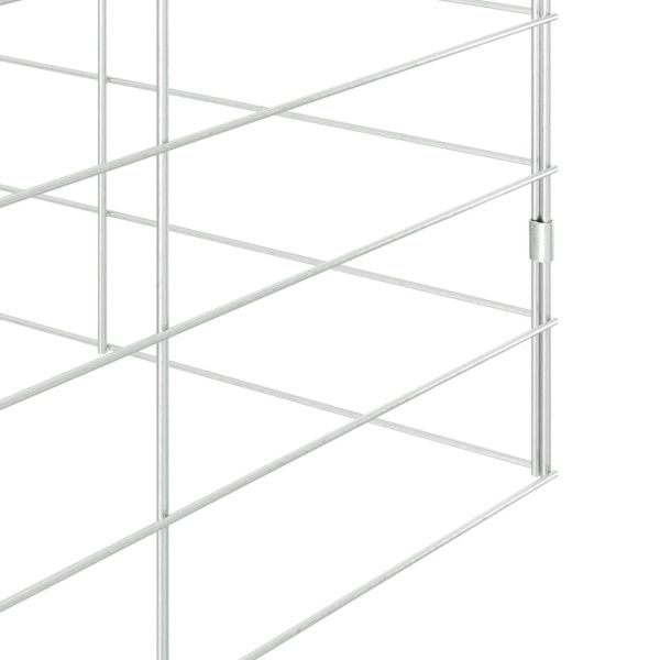 Клетка за заек Сребрист 400 x 100 x 210 см