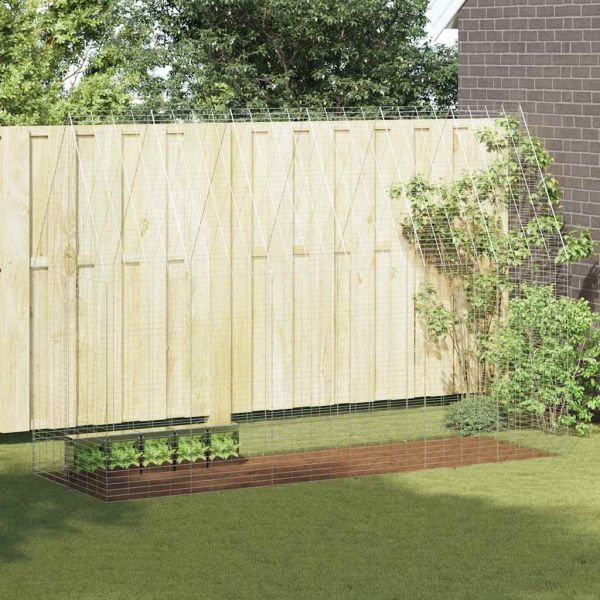 Клетка за заек Сребрист 300 x 100 x 210 см