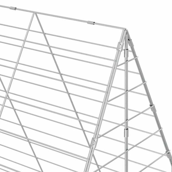 Клетка за заек Сребрист 400 x 100 x 210 см