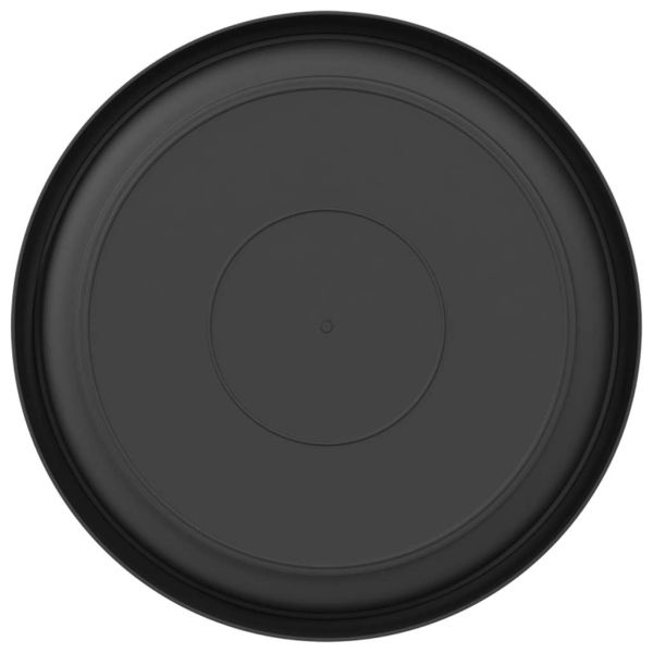 Кръгъл поднос за цветя 24 pcs Черно Ø 14 x 2 см Пластмаса