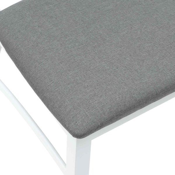 Обедени столове 2 pcs Бяло 43 x 54 x 89 см Солидно гумено дърво