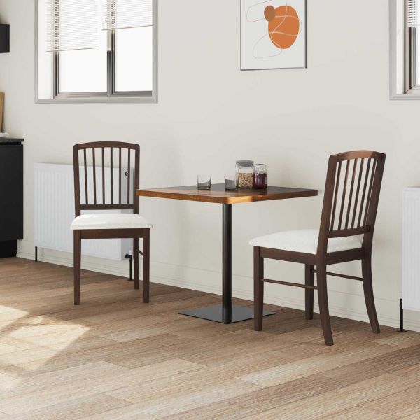 Обедени столове 2 pcs Светло кафяво 50 x 52,5 x 91 см