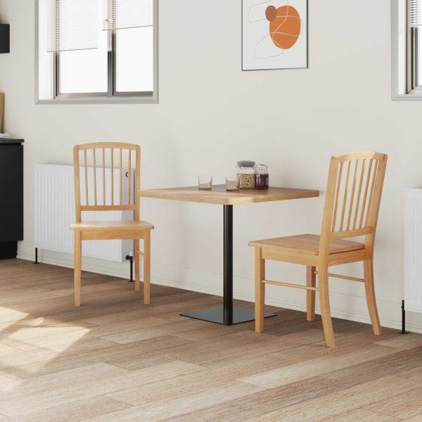 Обедени столове 2 pcs Естествен 50 x 52,5 x 91 см