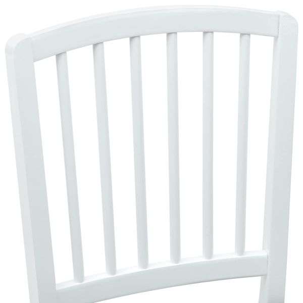 Обедени столове 2 pcs Бяло 50 x 52,5 x 91 см