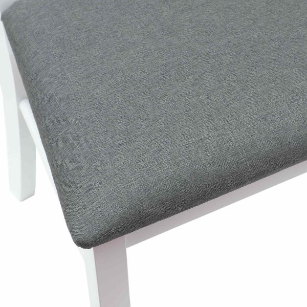 Обедени столове 2 pcs Бяло 50 x 52,5 x 91 см