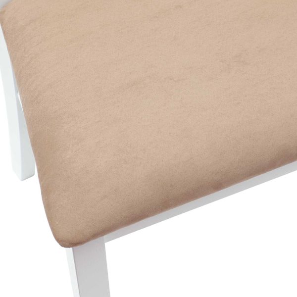 Обедени столове 2 pcs Бяло 50 x 52,5 x 91 см