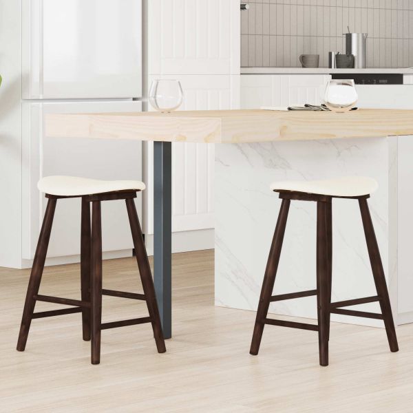 Обедени столове 2 pcs Светло кафяво 46 x 37 x 63 см