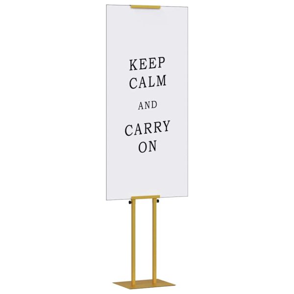 Стендове за търговски прояви Златист 30 х 24 х 214 см Стомана