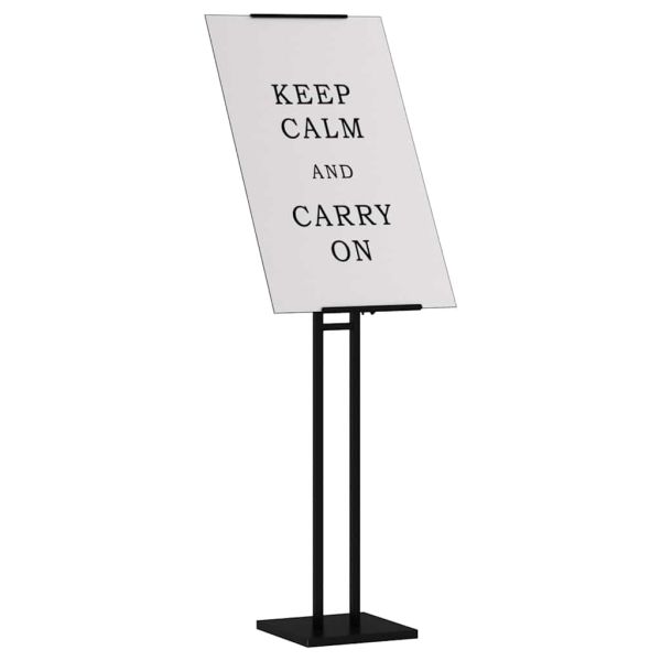 Стендове за търговски прояви Черно 26,5 x 26,5 x 150 см Стомана