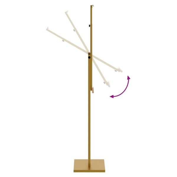 Стендове за търговски прояви Златист 26,5 x 26,5 x 150 см