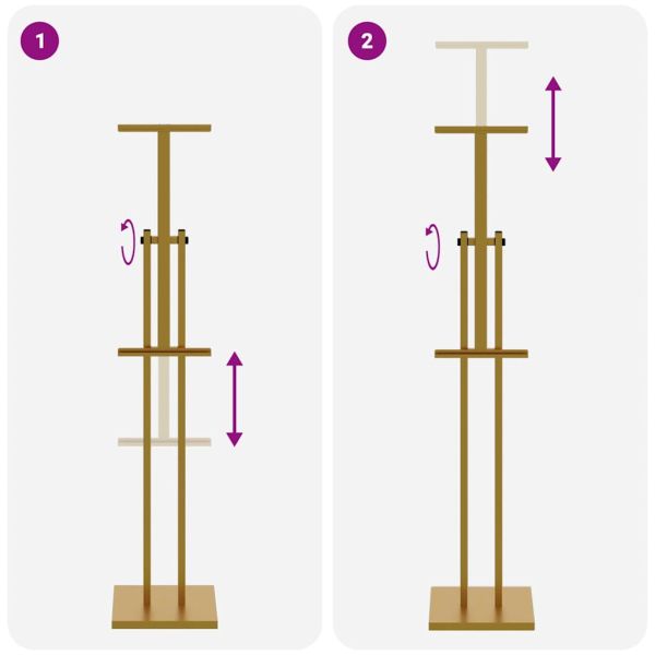 Стендове за търговски прояви Златист 26,5 x 26,5 x 150 см