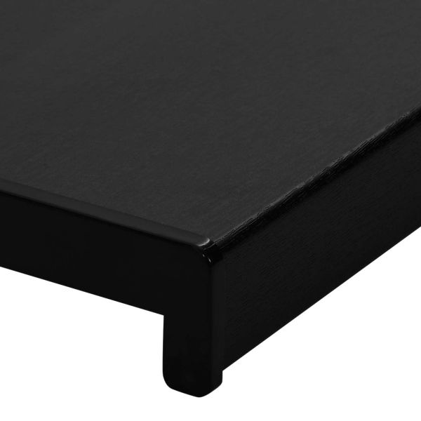 Перваз за прозорец Черен с дървесна шарка 120 x 50 x 4,5 см ПВЦ