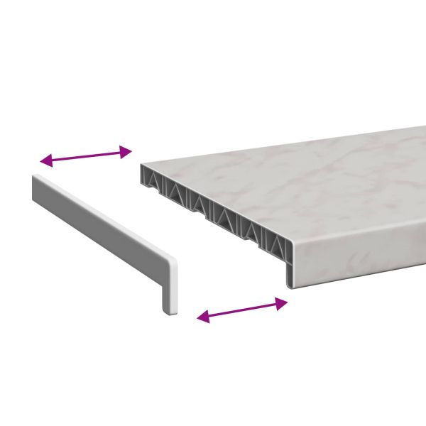 Перваз за прозорец Мраморно текст -енуре 140 x 30 x 4,5 см ПВЦ