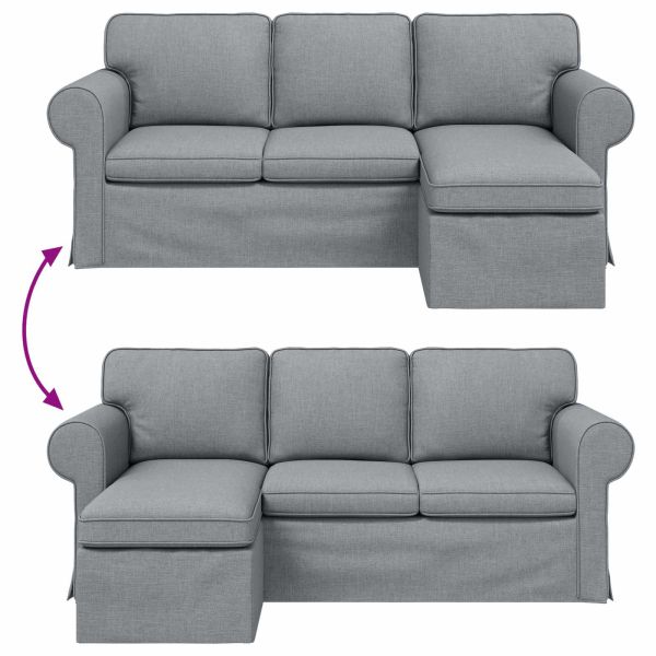 Диван 160cm Светлосиво Метал