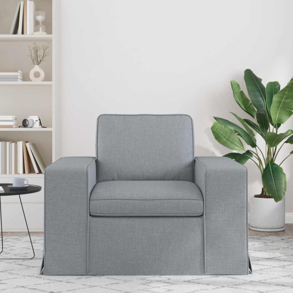 Диван Светлосиво Общи размери: 103 x 80 x 82 см (Ш x Дълб x В)