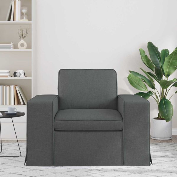 Диван Тъмен сив Общи размери: 103 x 80 x 82 см (Ш x Дълб x В)