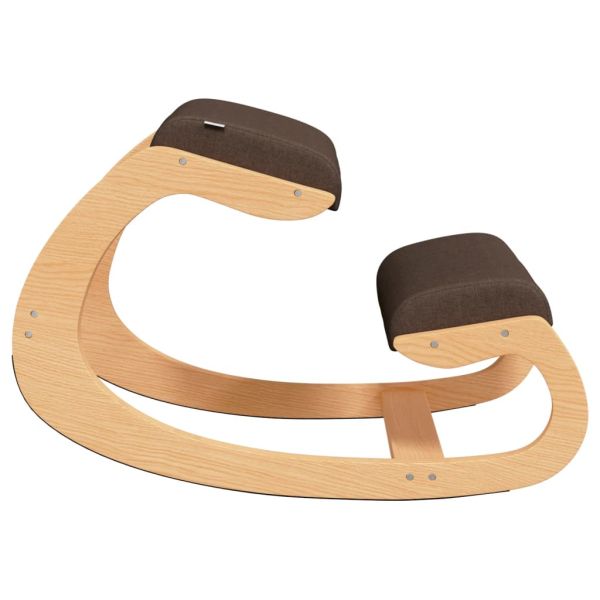 Стол с опора за колене, кафяв, 55x84x55 см, шперплат от бреза