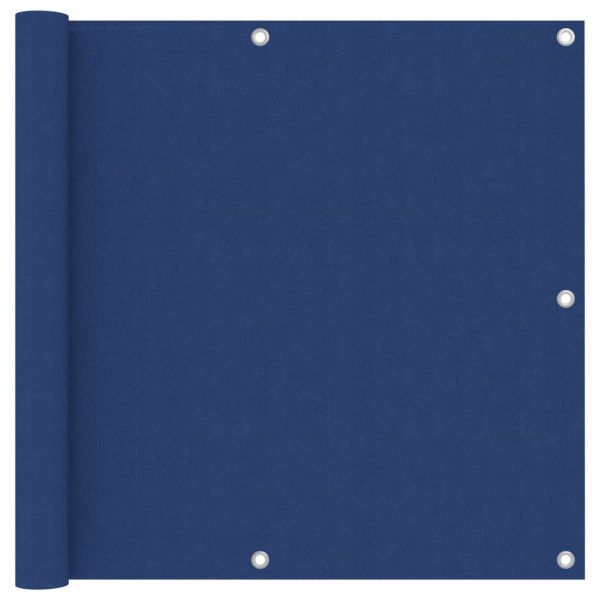 Балконски параван, син, 90x300 см, оксфорд плат