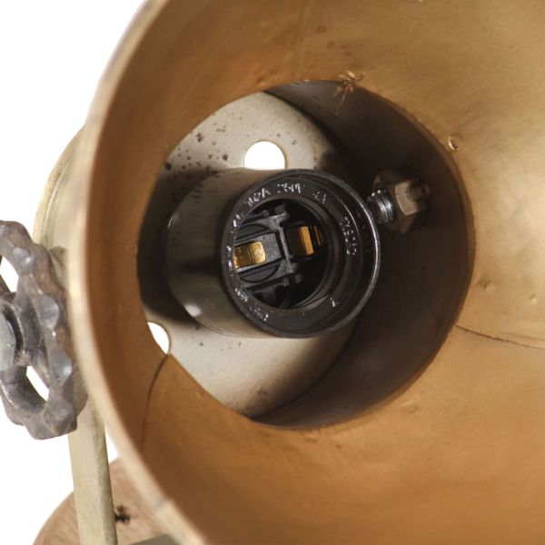 Индустриални стенни/таванни лампи 2 бр месинг 20x25 см E27