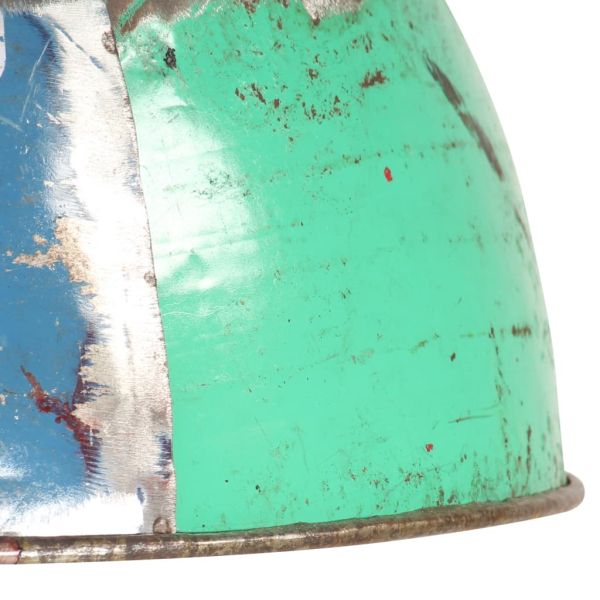 Индустриален винтидж пендел 25 W многоцветен кръгъл 31 см E27