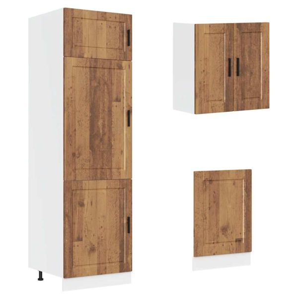 Комплект кухненски шкафове от 8 части Kalmar, инженерно дърво